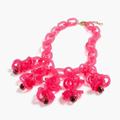 J. Crew Jewelry | Nwt J. Crew Translucent Link Statement Necklace | Color: Gold/Pink | Size: Os