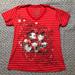 Disney Tops | Disney Store Brand Minnie Mickey Mouse Shirt L | Color: Red | Size: L