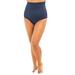 Plus Size Women's High-Waist Swim Brief with Tummy Control by Swim 365 in Navy (Size 32) Swimsuit Bottoms