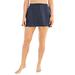 Plus Size Women's A-Line Swim Skirt with Built-In Brief by Swim 365 in Navy (Size 32) Swimsuit Bottoms