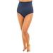 Plus Size Women's High-Waist Swim Brief with Tummy Control by Swim 365 in Navy (Size 22) Swimsuit Bottoms