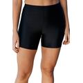 Plus Size Women's Swim Boy Short by Swim 365 in Black (Size 16) Swimsuit Bottoms