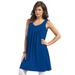 Plus Size Women's Swing Ultimate Tunic Tank by Roaman's in Ultra Blue (Size 5X) Top