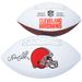 Nick Chubb Cleveland Browns Autographed Wilson White Panel Football