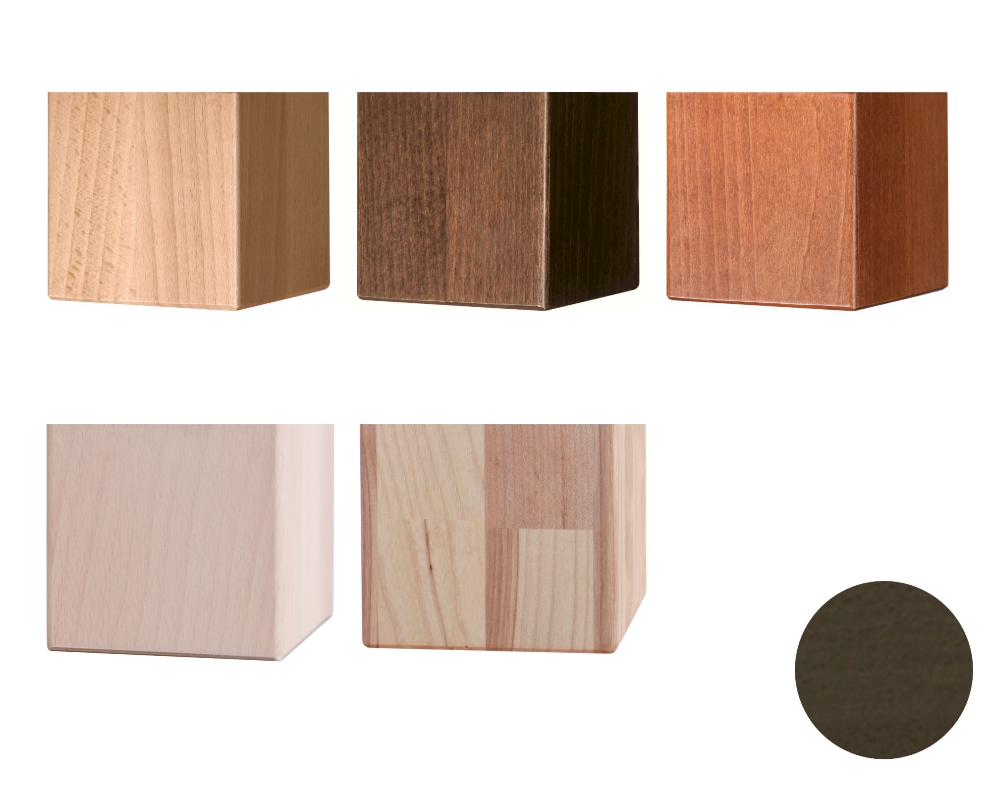 Hasena Movie-Line Füsse Ivio 4er-Set / 25 cm / Eiche sägerauh natur Nachbildung Image