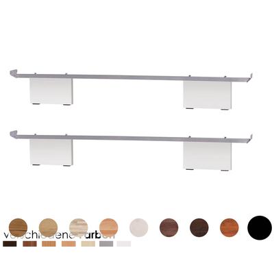 Hasena Soft-Line Füsse Vilo 2er-Set / 20 cm / 90 cm / Buche schoko, lackiert Image