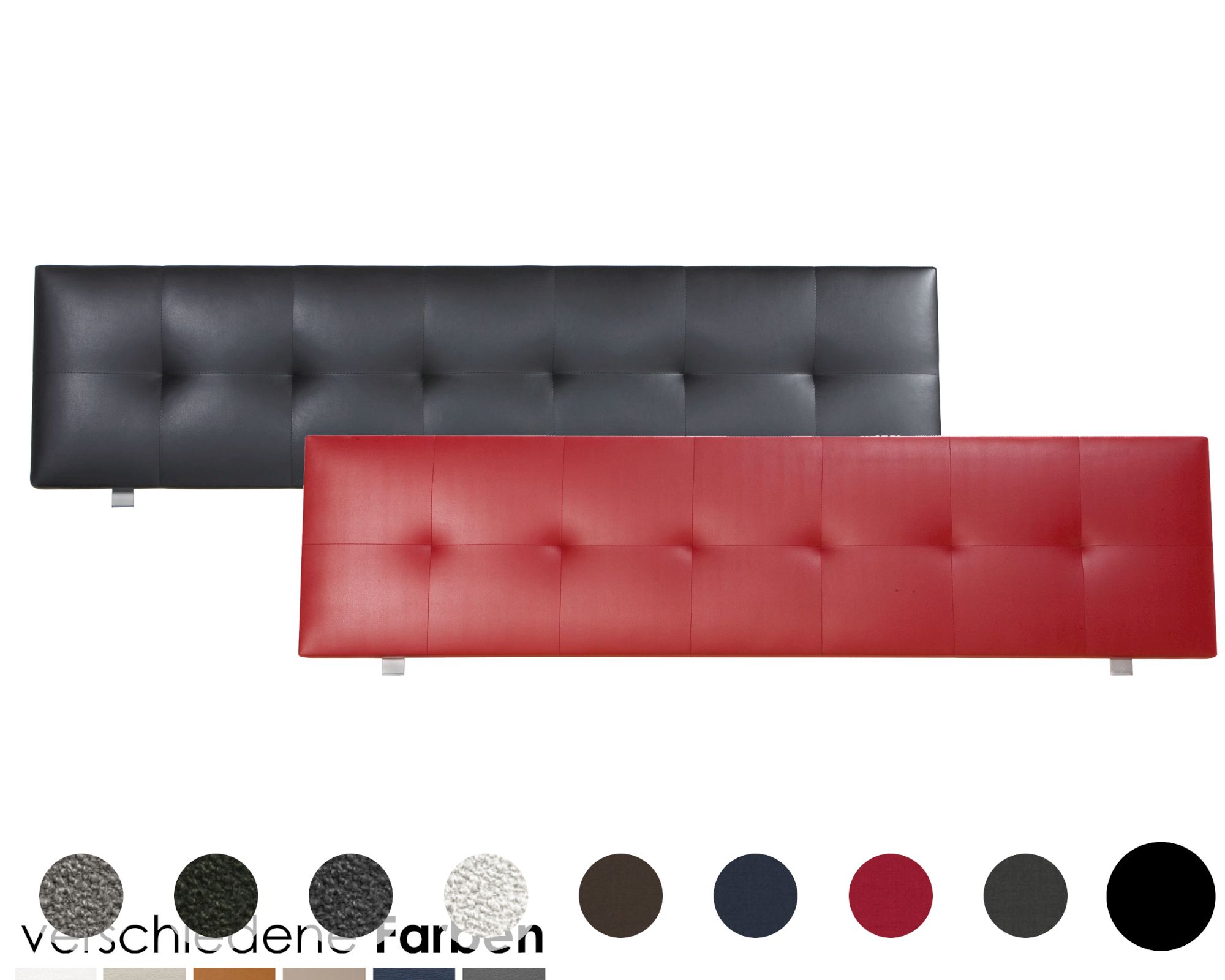 Hasena Factory-Line Kopfteil Ronna 200 cm / PK3 Casual 334 Carbon Image