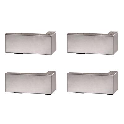 Hasena Wood-Line Füsse Reca 4er-Set / 10 cm / inox Image