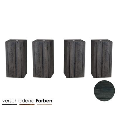 Hasena Factory-Line Füsse Ivio 4er-Set / 10 cm / Wildeiche natur, gebürstet, geölt Image