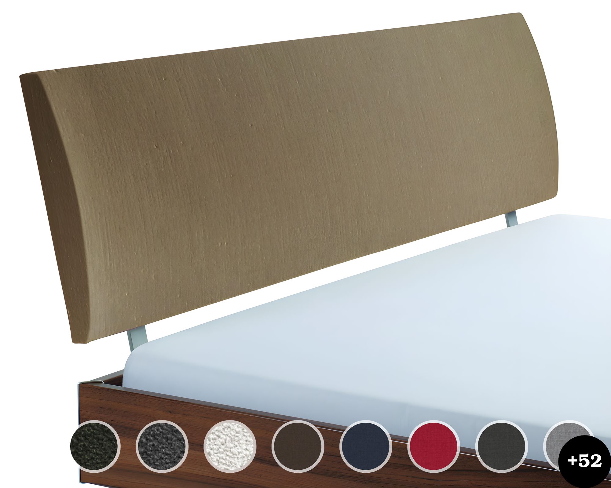 Hasena Wood-Wild Kopfteil Lecco 180/200 cm / PK3 Casual 334 Carbon Image