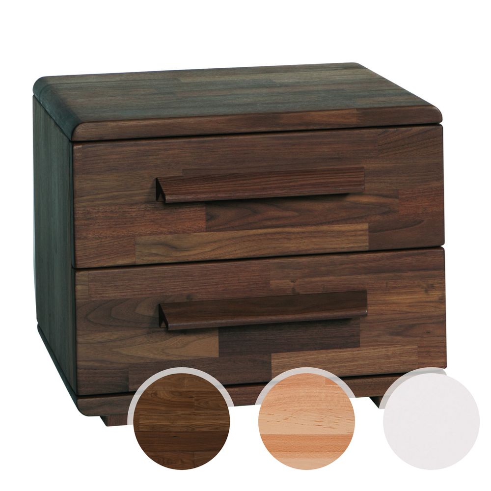 Hasena Fine-Line Nachttisch Noma Buche weiss deckend