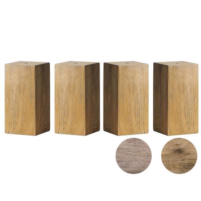 Hasena Oak-Vintage Füsse Ivio 4er-Set / 20 cm / Akazie Vintage grau Image