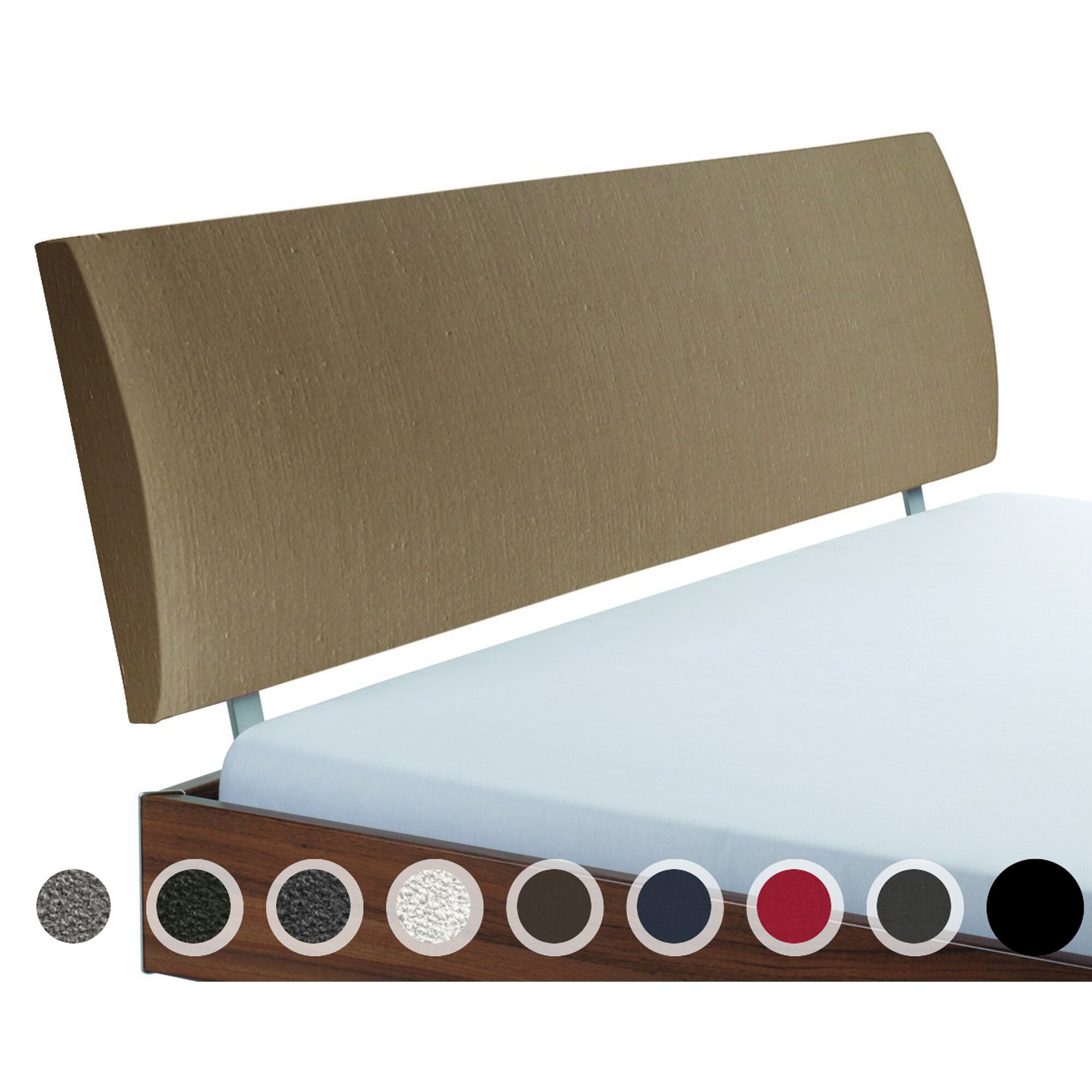 Hasena Pronto Kopfteil Lecco 90/100 cm / PK3 Kitana 602 grigio Image