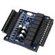 Programmable Logic Controller, TTL communication interface PLC Control Programmable, 12 Input 8 Output 32nd CPU for Stepper Motor Controller(Bare board + ba