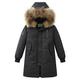 Janly Clearance Sale 0-15 Years Old Kids Girls' Boys' Hooded Down Coats Winter Warm Jacket Solid Puffers Outerwear, Boys Coat&jacket, for 13-14 Years Winter Christmas Thanksgiving Day (Black)