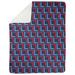East Urban Home Tennessee Football Luxury Fleece Throw Microfiber/Fleece/Microfiber/Fleece in Red/Gray/Blue | 60 H x 50 W in | Wayfair