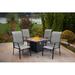 Lark Manor™ Alyah 5 Piece Multiple Chairs Seating Group Metal in Black | Outdoor Furniture | Wayfair 8611ACC308EA40FC9633AFB961F4D7F7