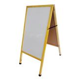 FixtureDisplays A Frame Double Sided Menu Board Dry Eraser 19 x 37 x 28” 10235, Solid Wood in White | 39.5 H x 20 W x 28 D in | Wayfair 10235white