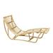 Bungalow Rose Pranay 63.8" Long Single Chaise Wicker/Rattan in Brown | 30.3 H x 24.4 W x 64 D in | Outdoor Furniture | Wayfair