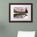 Trademark Fine Art Peak in the Water by Michael Blanchette - Picture Frame Photograph Print on Canvas Canvas | 16 H x 20 W x 0.75 D in | Wayfair