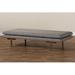 Corrigan Studio® Serna Twin Solid Wood Daybed Upholstered/Polyester in Gray | 17.1 H x 33.1 W x 71.9 D in | Wayfair