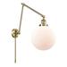 Greyleigh™ Maxwell 1 - Light Dimmable Swing Arm Plastic/Metal in White/Yellow | 32 H x 10 W x 34 D in | Wayfair 8EF1FFFA5ABC44EC8E456C6A6E7D705C