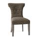 Hekman Bryn Tufted Wingback Side Chair Faux Leather/Upholstered/Velvet/Fabric in Gray | 40 H x 24 W x 26.5 D in | Wayfair 72757769-034G