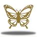 Gracie Oaks Roquemore Butterfly Metal in White/Yellow | 36 H x 36 W x 0.06 D in | Wayfair CBE904B012974C51951BE791EBEE2CAE