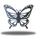 Gracie Oaks Roquemore Butterfly Metal in Black | 12 H x 12 W x 0.06 D in | Wayfair 2D3BB1754A974062937FE94171C5DE00