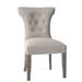 Hekman Bryn Tufted Wingback Side Chair Faux Leather/Upholstered/Velvet/Fabric in Green/Gray/Brown | 40 H x 24 W x 26.5 D in | Wayfair 72754041-071G