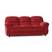 Lark Manor™ Kendig 86" Sofa Faux Leather/Polyester in Red | 38 H x 86 W x 32 D in | Wayfair 1692CF15C9DA4563B8474180E65DCF09