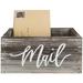 Gracie Oaks Derrek Desk Mail Holder Paper Organizer Wood in Brown | 5.5 H x 11.5 W x 5.6 D in | Wayfair 918DFCF155614A2C93483F6C53422658
