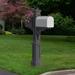 Mayne Inc. Mail Post 8" W 56" H In-Ground Decorative Mail Post w/ Planter in Gray | 56 H x 8 W x 40 D in | Wayfair 5830-GRG