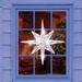 The Holiday Aisle® Woven Glitter Bethlehem Star Lighted Window Décor, Crystal in White | 20.5 H x 19.5 W in | Wayfair