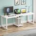 Inbox Zero Extra Long Double Desk Wood in White | 28.74 H x 78.74 W x 23.62 D in | Wayfair E936EA75F8AA4425955F4B6E88A36FAB