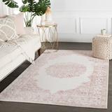 Pink/White 90 x 0.25 in Area Rug - Etta Avenue™ Devin Oriental Area Rug Polyester | 90 W x 0.25 D in | Wayfair 933587D1ED034D1EB3AE157A81ACEEA1