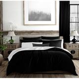 Willa Arlo™ Interiors Ernesto Duvet Cover Set Microfiber, Polyester in Black | Super King Duvet Cover + 2 Shams | Wayfair