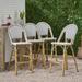 Beachcrest Home™ Battaglia 29.5" Patio Bar Stool Wicker/Rattan | 46 H x 18 W x 23.75 D in | Wayfair 31309F5E65A74AE0AA7B6343638BAE9E