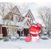 The Holiday Aisle® 8-Ft. Tall Outdoor Blow-Up Inflatable w/ Lights & Storage Bag Valentine's Day Polyester in Red | 96 H x 62 W x 25.5 D in | Wayfair
