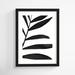 Joss & Main Black Palms V by W. Stramel - Picture Frame Painting Print Paper, Solid Wood in Black/Green/White | 20 H x 15 W x 1 D in | Wayfair