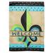 One Allium Way® 2-Sided Polyester 42 x 29 in. House Flag in Blue/Brown/Green | 42 H x 29 W in | Wayfair 3D8A8A57A0B94AC18746062762B18DC6