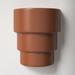AllModern Logan Flush Mounted Sconce Ceramic in Brown | 14.25 H x 12.75 W x 6.25 D in | Wayfair 96B5150A435E4A7992DC0987312E7DDD