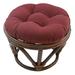 World Menagerie Round Indoor Ottoman Cushion Polyester/Cotton Blend | 4 H x 18 W in | Outdoor Furniture | Wayfair WRMG2726 42517881