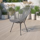 Wrought Studio™ Kelleia Patio Chair Wicker/Rattan in Gray | 35.25 H x 29 W x 30.25 D in | Wayfair 82485F8DE8BD4EC4A9D16C21A75EC5E6