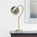 Lalia Home Antique Brass Metal Desk Lamp with Dome Shade