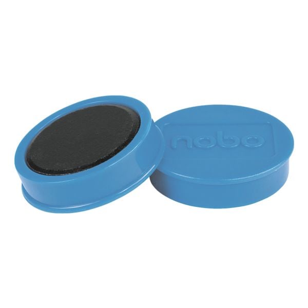 Nobo 10 Haftmagnete rund 38 mm blau Image