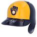 Christian Yelich Milwaukee Brewers Autographed Yellow and Blue Replica Batting Helmet