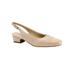 Wide Width Women's Dea Slingbacks by Trotters® in Dark Nude (Size 7 W)