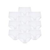 Plus Size Women's Cotton Brief 10-Pack by Comfort Choice in White Pack (Size 7) Underwear
