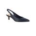 Extra Wide Width Women's Scarlett Slingback Pumps by Bella Vita® in Navy Leather (Size 10 WW)